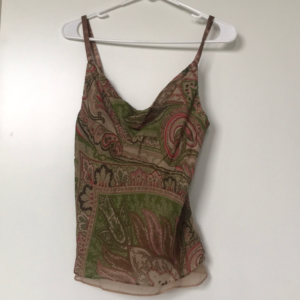 Laundry by Shelli Segal silk linked camisole